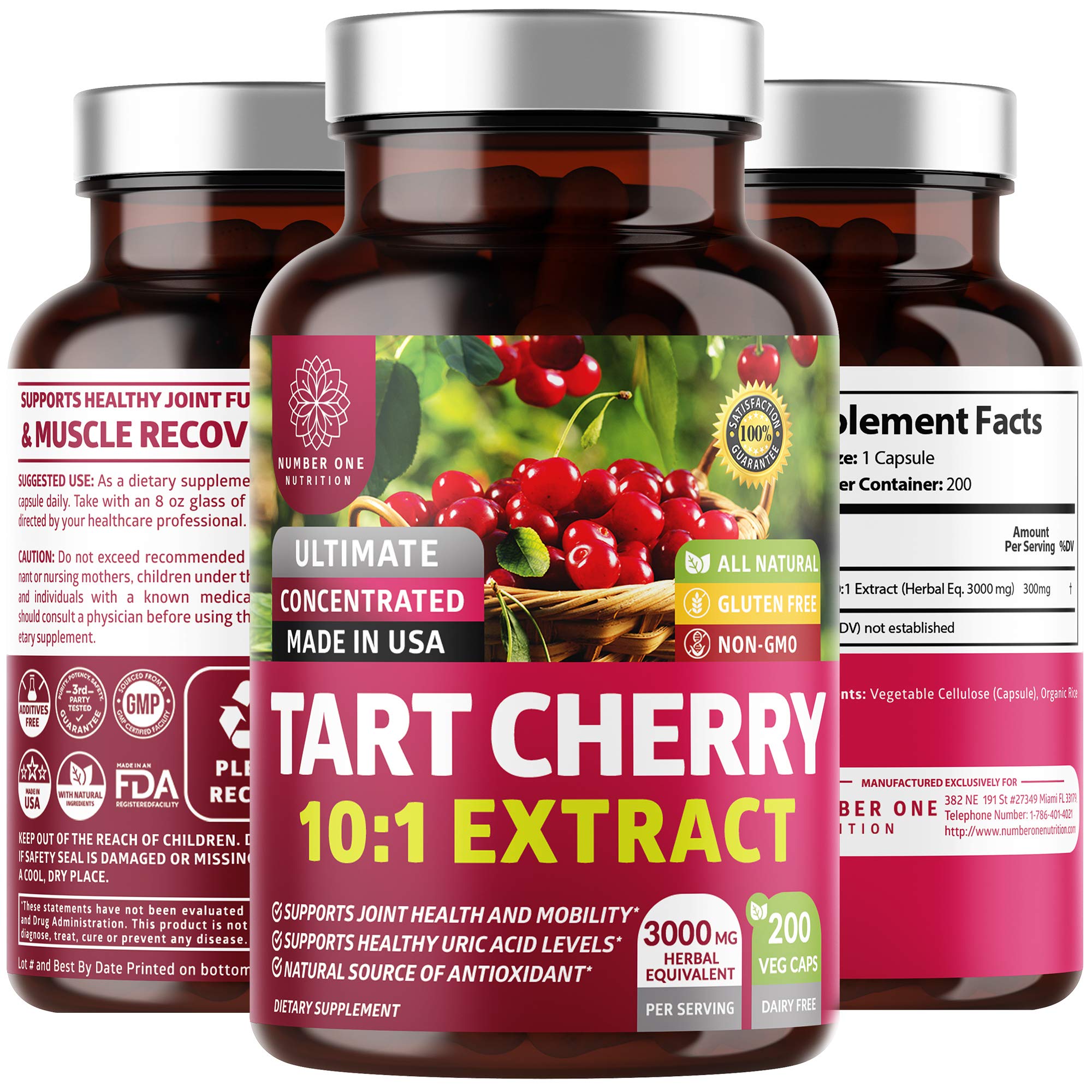Number One Nutrition envase frontal mostrando 200 cápsulas vegetales y marca