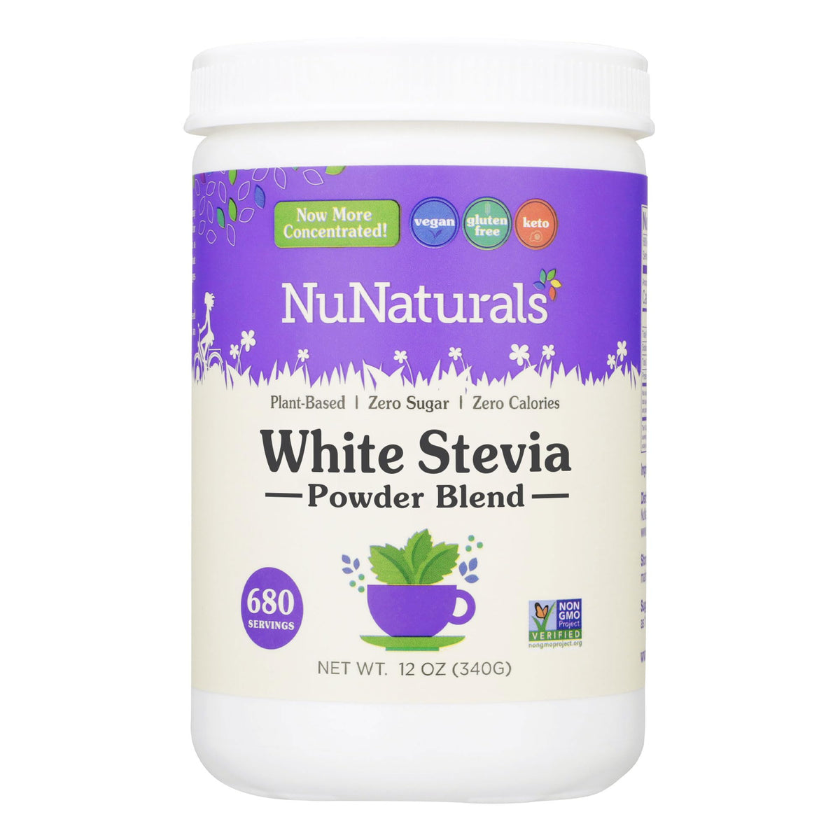 NuNaturals paquete frontal mostrando diseño y facilidad de uso