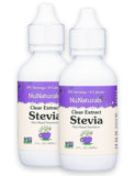 NuNaturals envase frontal claro mostrando diseño y tamaño práctico