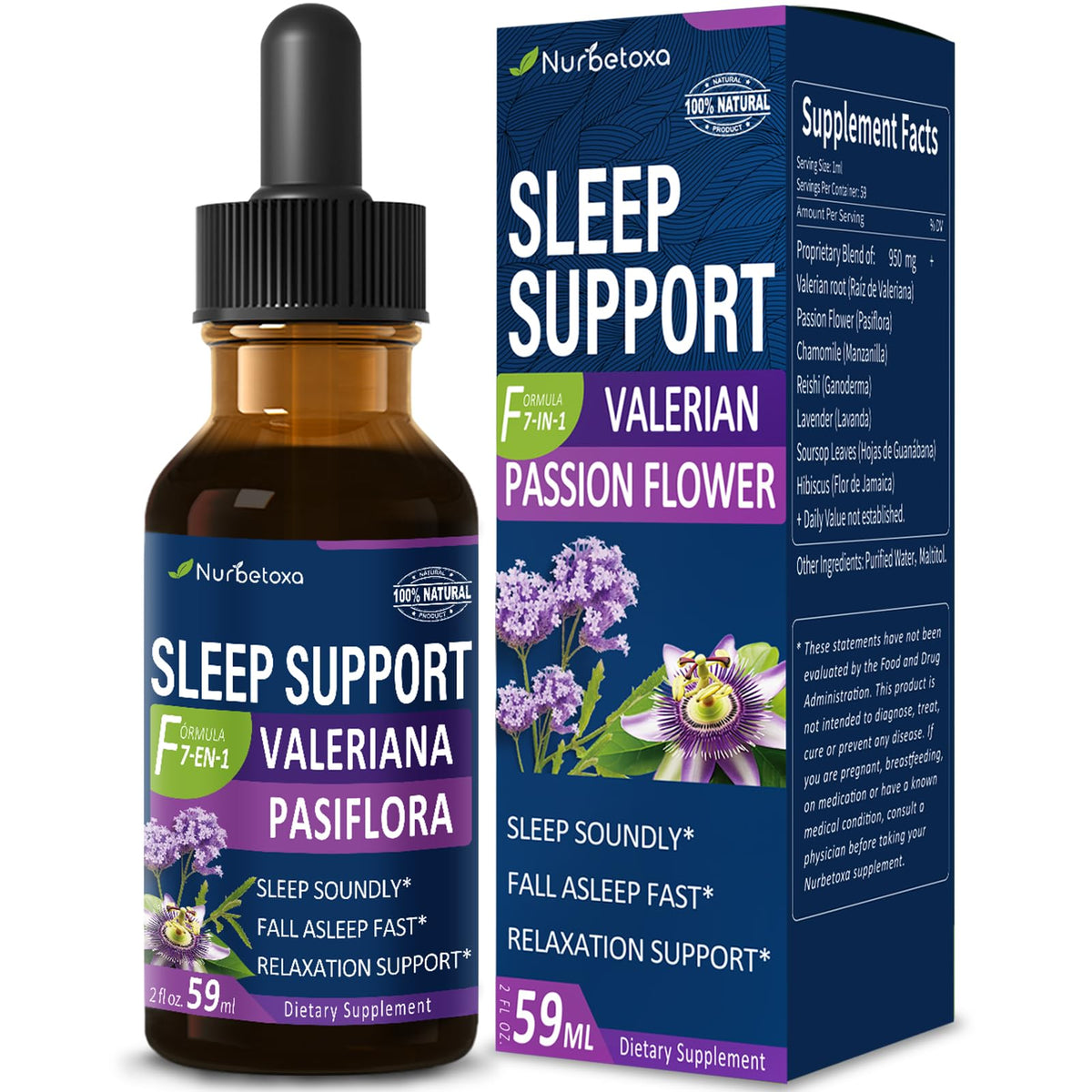 Nurbetoxa envase frontal mostrando etiqueta y beneficios visibles