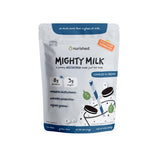 Nurished envase frontal mostrando sabor cookies & cream y atributos naturales