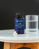 Nurses Nutrition producto en mesita de noche en rutina nocturna relajante