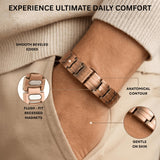 NurtureX hombre usando la pulsera en contexto casual y diario