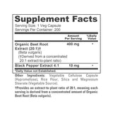 NusaPure etiqueta informativa con detalles de ingredientes y dosis