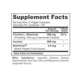 NusaPure etiqueta nutricional legible indicando 1000 mg por porción