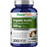 NusaPure frasco frontal mostrando etiqueta clara y beneficios
