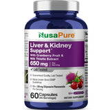 NusaPure frente del envase mostrando fórmula dual y beneficios
