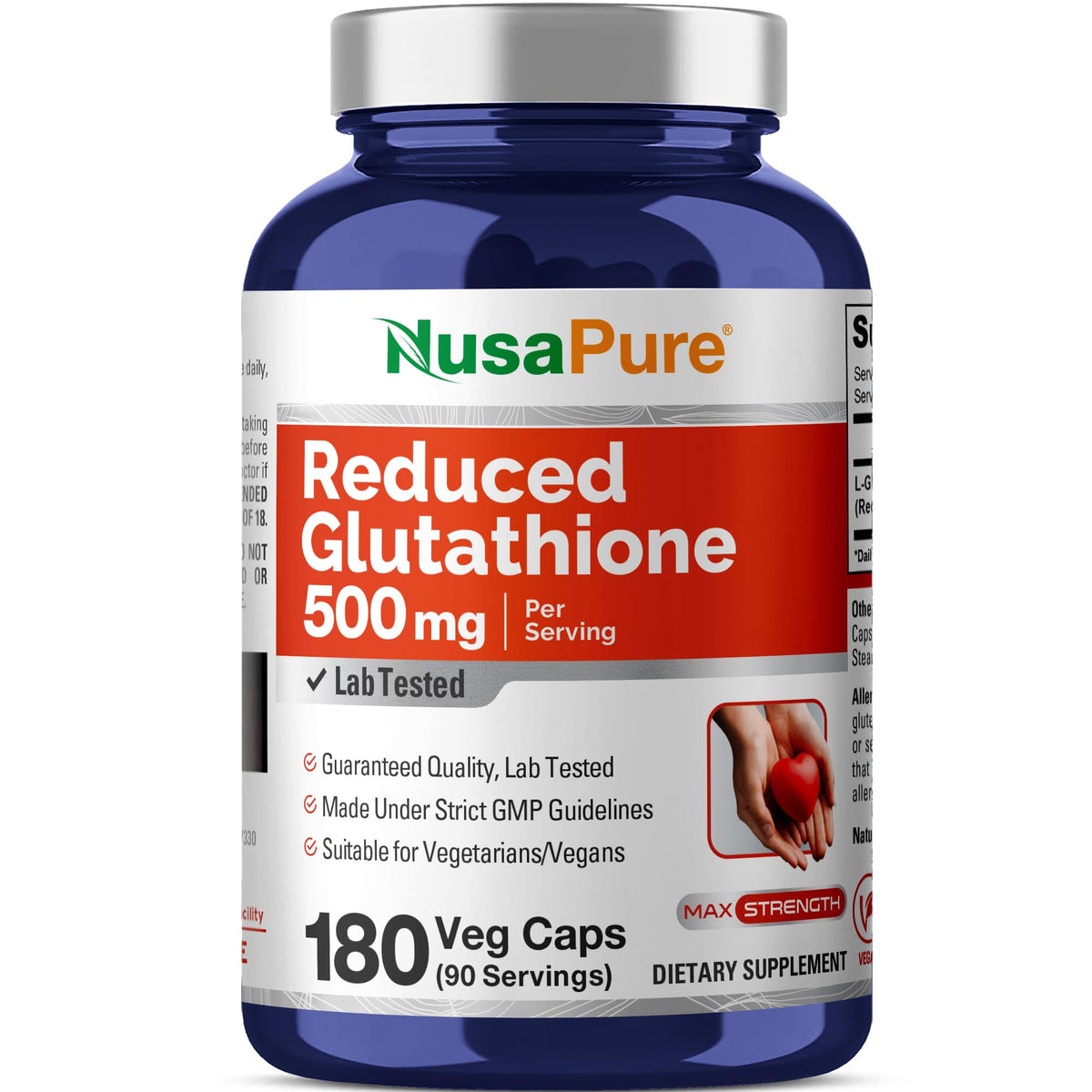 NusaPure frontal del envase mostrando dosis y beneficio de alta potencia