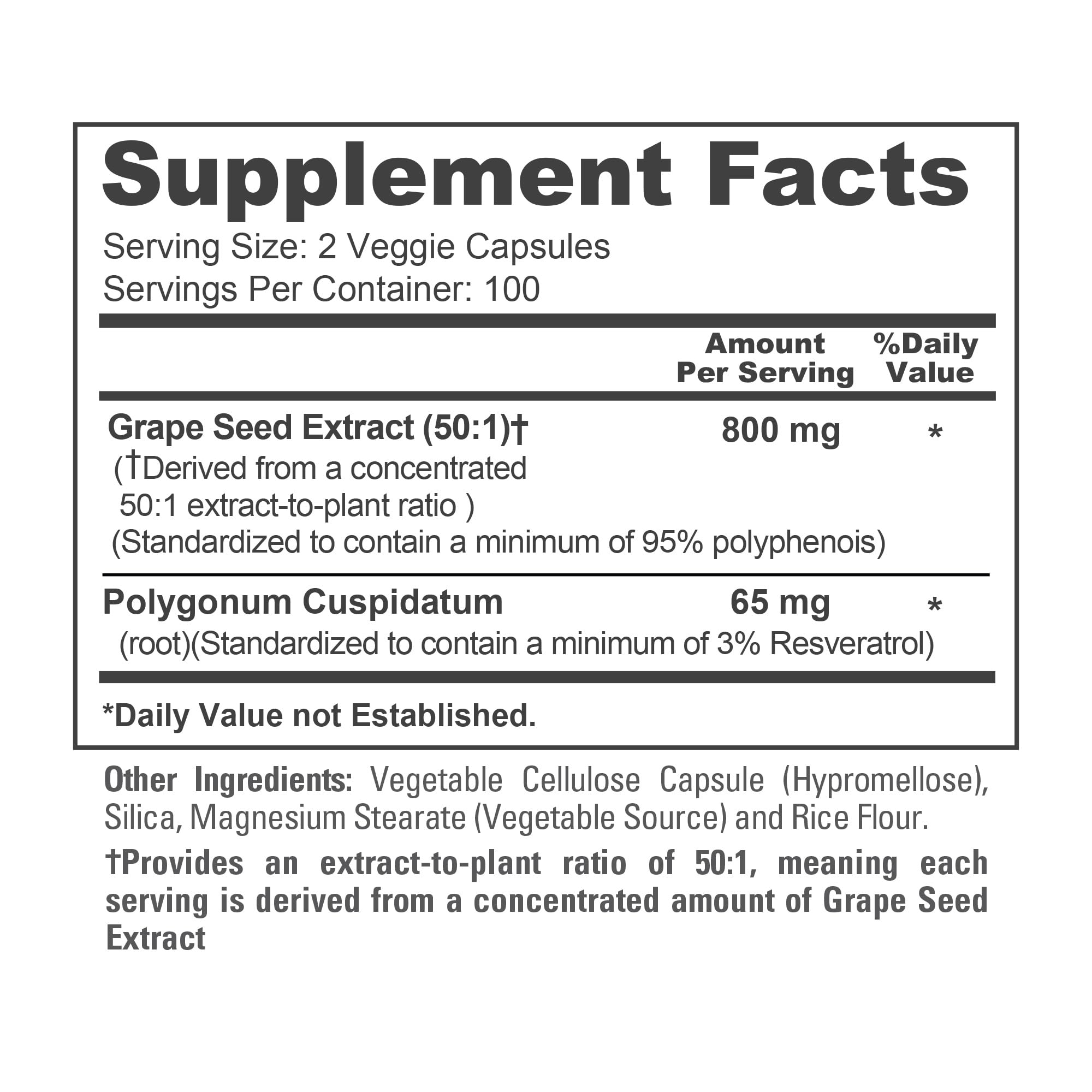 NusaPure foco en extracto de semilla de uva y Polygonum cuspidatum, evidencia de ingredientes clave