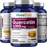 NusaPure etiqueta con ingredientes y Bioperine en enfoque legible y transparente