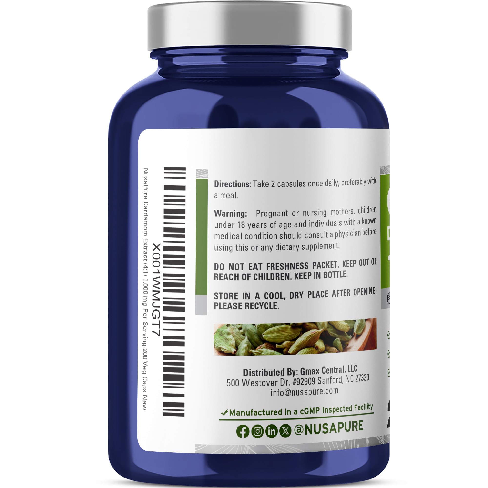 NusaPure extracto en polvo cerca para ver pureza del ingrediente