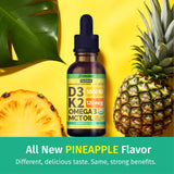 NUSAVA detalle de la etiqueta con información de D3, K2 y omega‑3 para transparencia nutricional