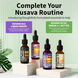 NUSAVA embalaje doble 2-pack que indica valor y suministro prolongado