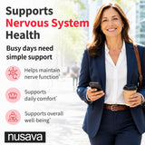 NUSAVA dos frascos del pack, conveniencia para 80 tomas en total