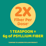 NuSyllium mano con cucharada medidora, control fácil de la porción