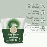 Nutiva en batido listo para beber, aporta proteína y fibra