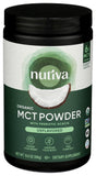Nutiva envase frontal de MCT Powder mostrando presentación orgánica y beneficio de energía