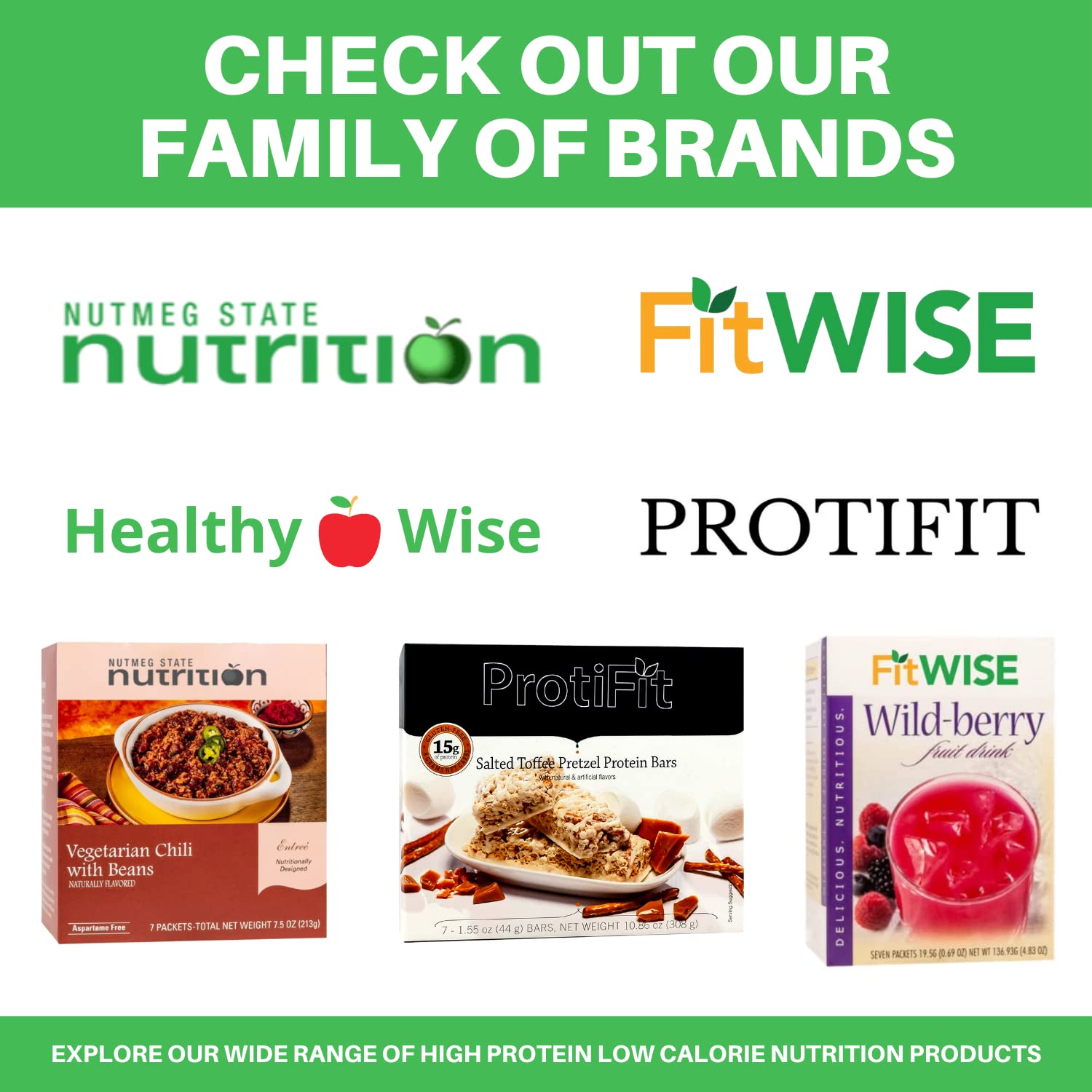 Nutmeg State Nutrition etiqueta nutricional destacando 15 g de proteína por porción