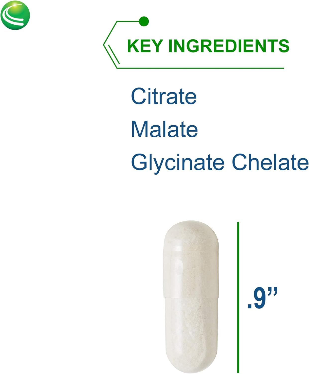 Nutra BioGenesis cápsulas en mano para comparar tamaño y dosis