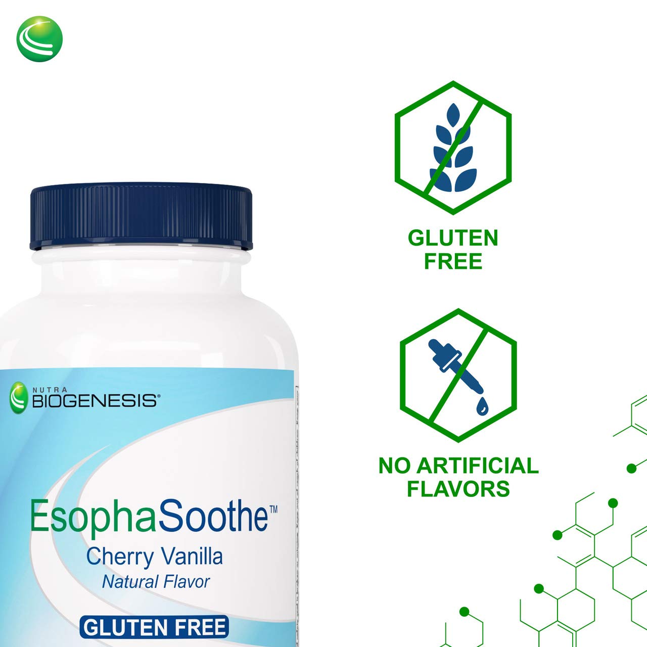 Nutra BioGenesis tableta en mano para comparar tamaño y facilidad de masticar