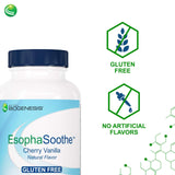 Nutra BioGenesis tableta en mano para comparar tamaño y facilidad de masticar