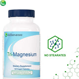 Nutra BioGenesis etiqueta con información de magnesio y formas
