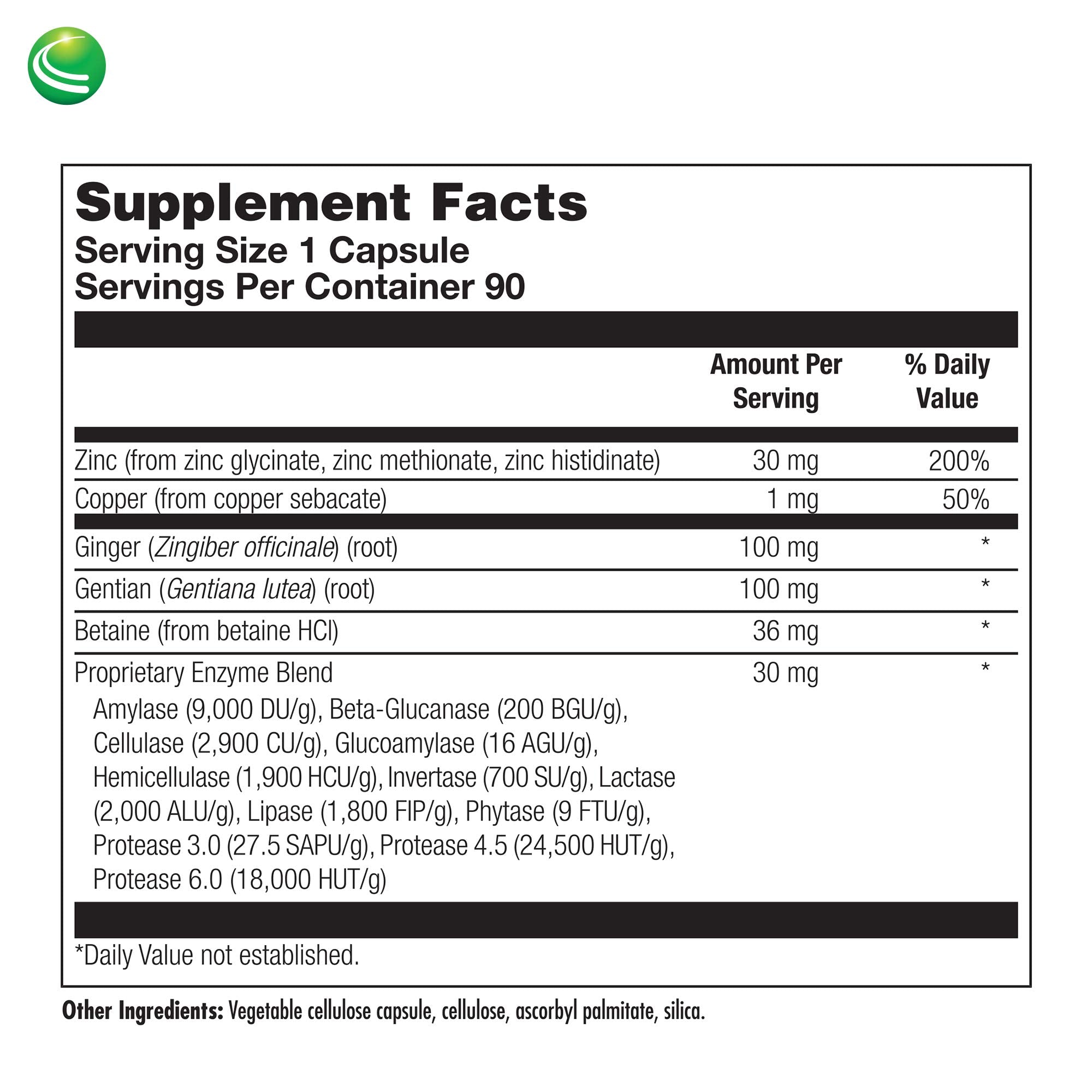 Nutra BioGenesis comparación de tamaño que ilustra la dosis de 30 mg