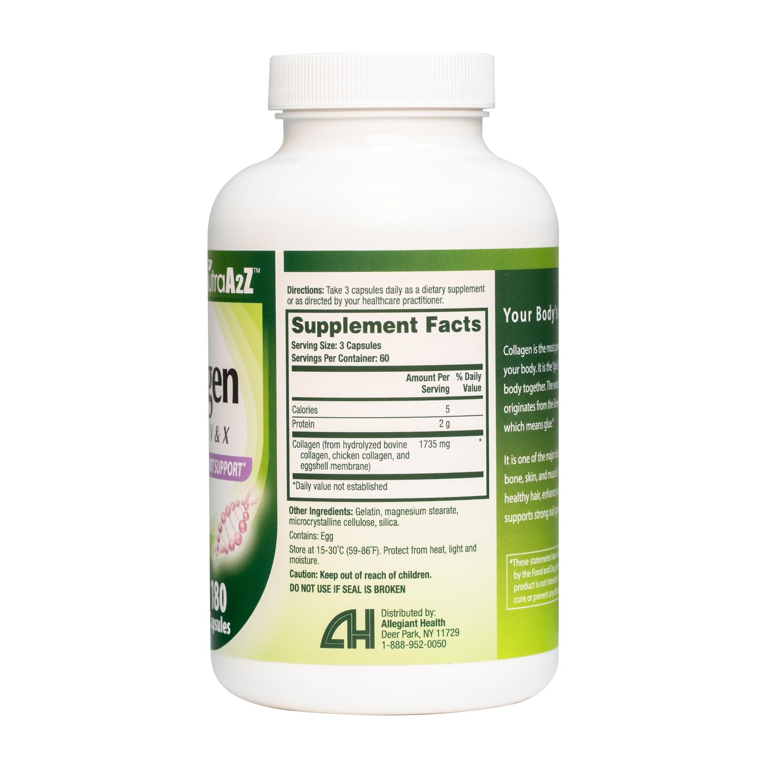 NutraA2Z caja abierta sobre mesa con cápsulas listas para uso