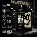 NutraBio símbolo 50 porciones para control de porciones y ahorro