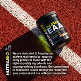 Cucharada de NutraBio Alpha EAA medida precisa por servicio