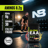 Estilo de vida con NutraBio Alpha EAA actividad al aire libre energía sostenida