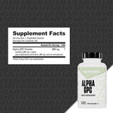 NutraBio etiqueta nutricional del producto con información clara