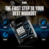 NutraBio Base etiqueta con ingredientes clave para enfoque y resistencia