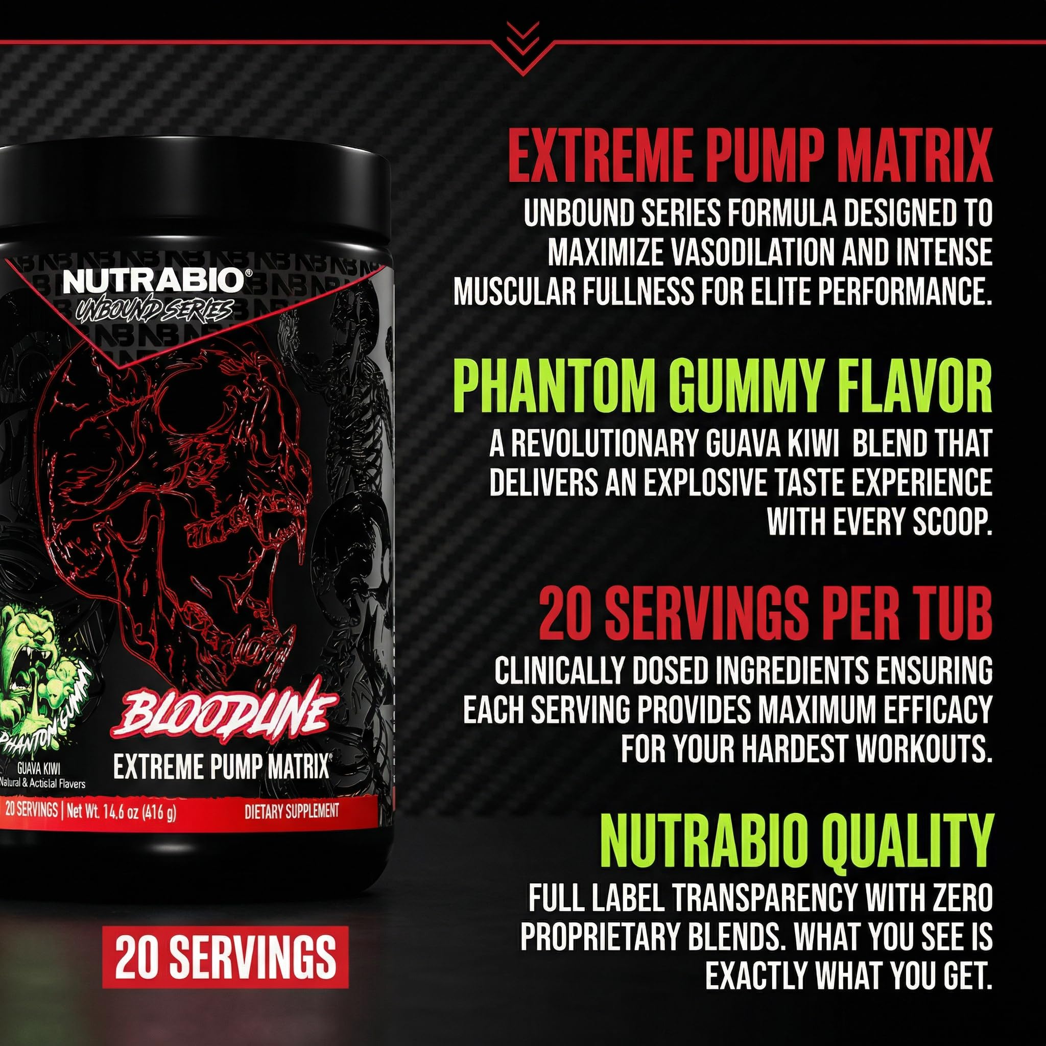 NutraBio vaso con mezcla lista para entrenar y facilitar rendimiento