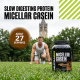 NutraBio pudding proteico preparado con casein aporta textura rica y alto contenido proteico