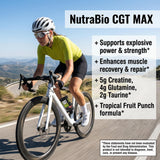 NutraBio CGT-MAX etiqueta con ingredientes y claridad en dosificaciones
