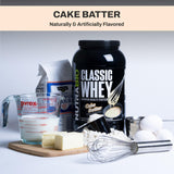 NutraBio batido en vaso listo para beber, conveniencia y sabor Cake Batter