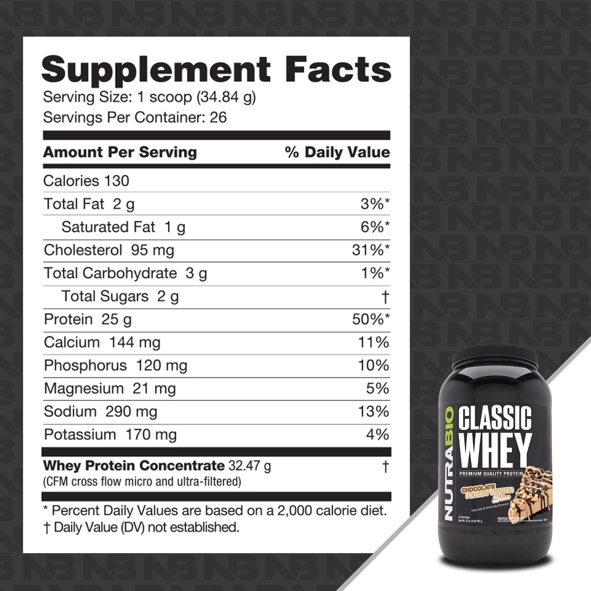 Cucharada de NutraBio Classic Whey con textura fina y mezcla homogénea para fácil disolución