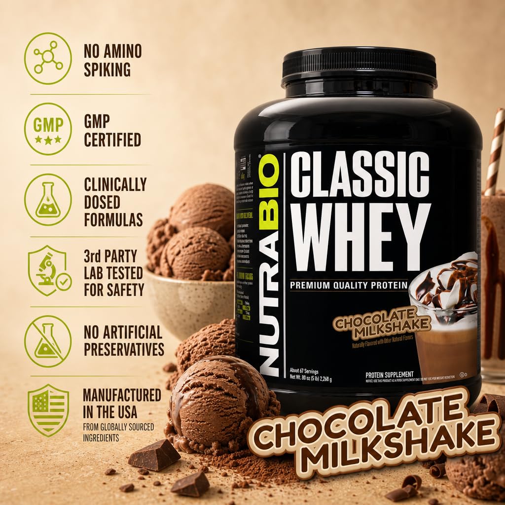 NutraBio Classic Whey añadido a un smoothie, aporte proteico extra y cremosidad