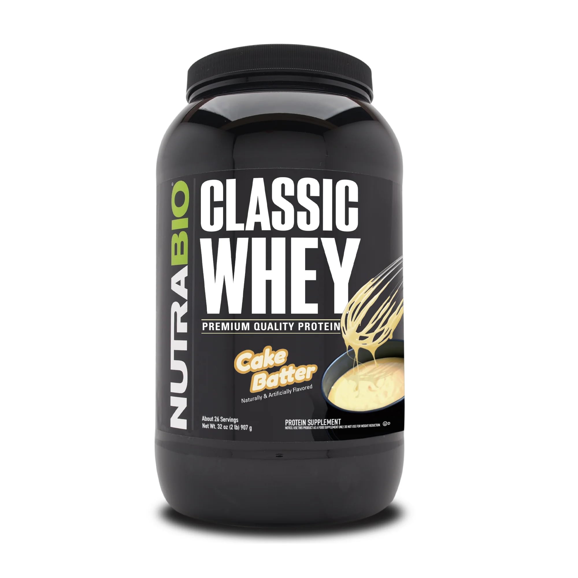 NutraBio envase frontal que muestra 25 g proteína por scoop y beneficio claro