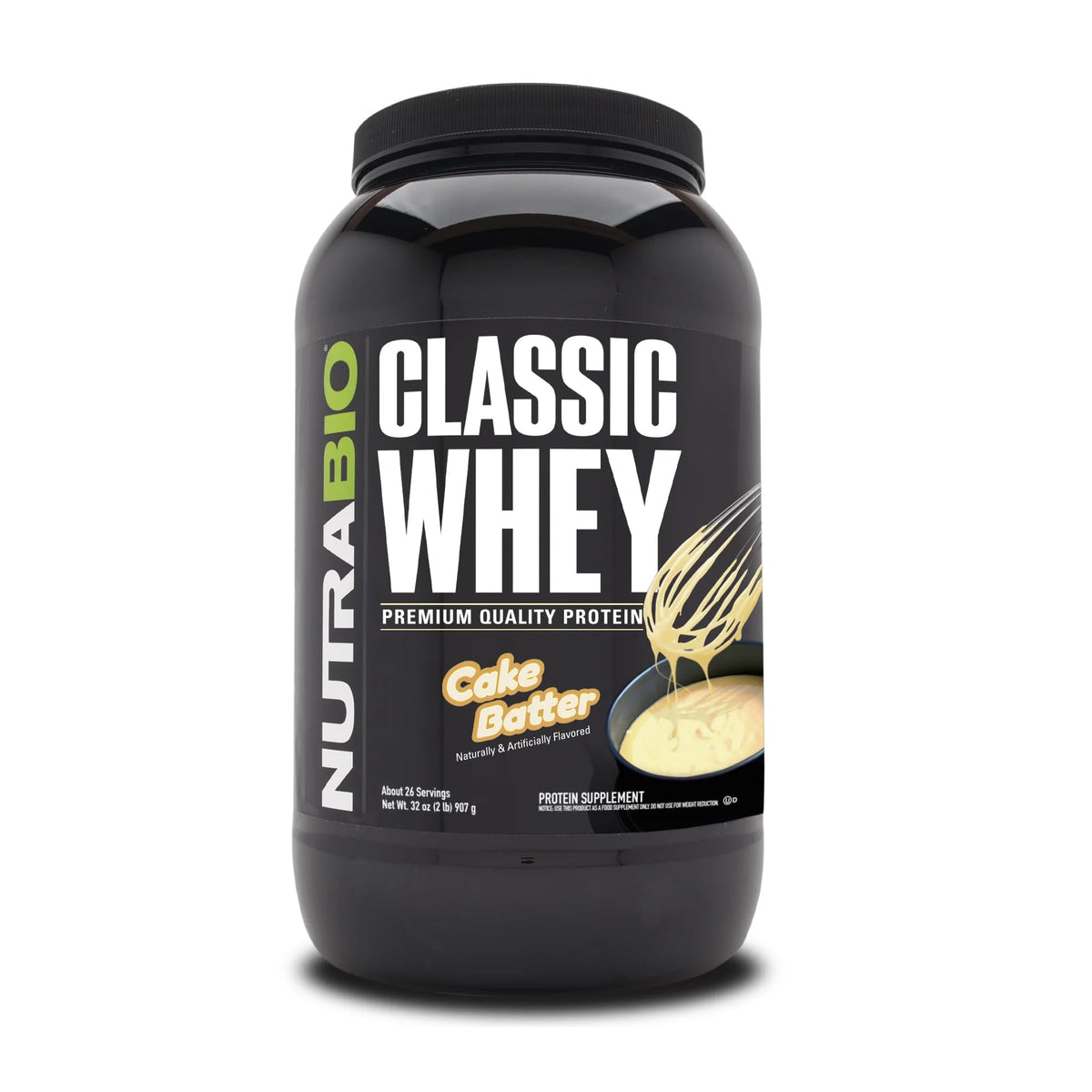 NutraBio envase frontal que muestra 25 g proteína por scoop y beneficio claro