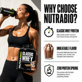 NutraBio cuchara medidora con polvo, control preciso de 25 g de proteína por porción