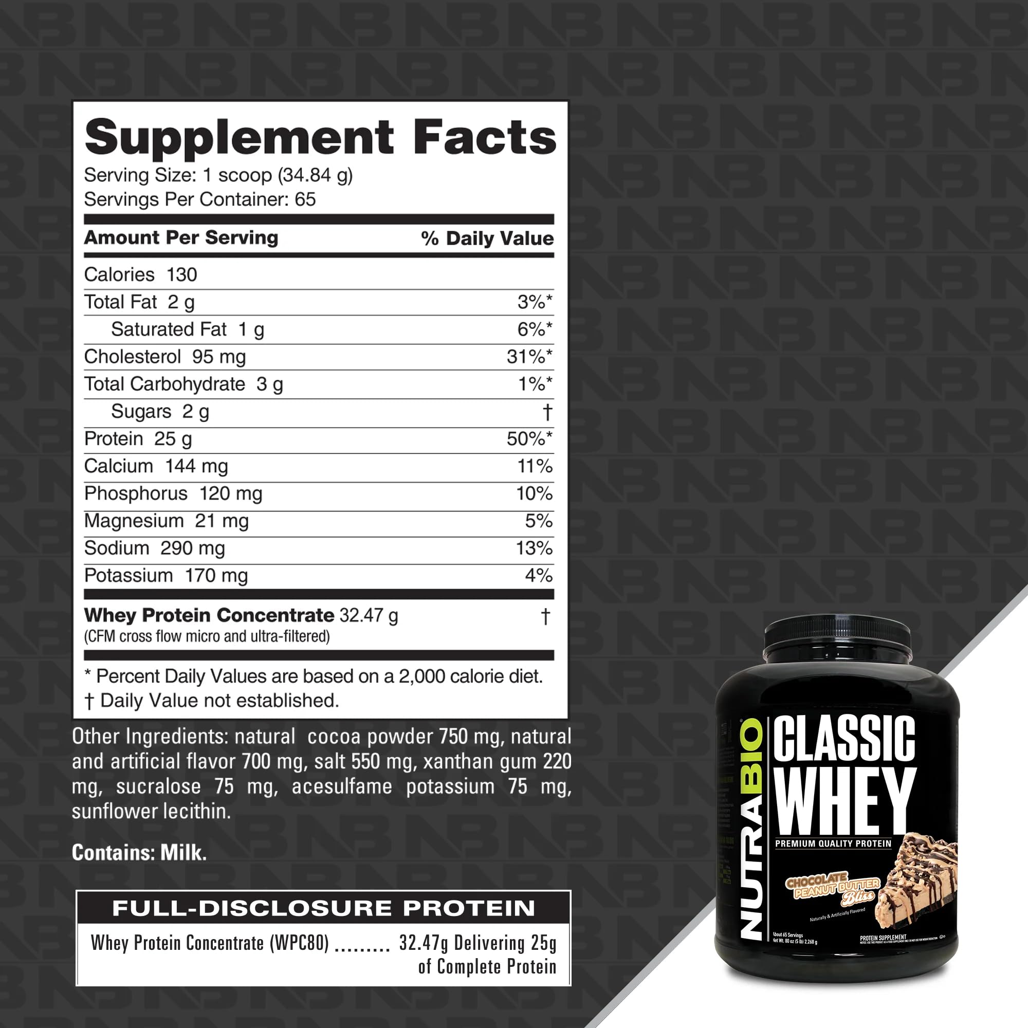 NutraBio polvo de Classic Whey en cuchara mostrando textura fina y fácil disolución