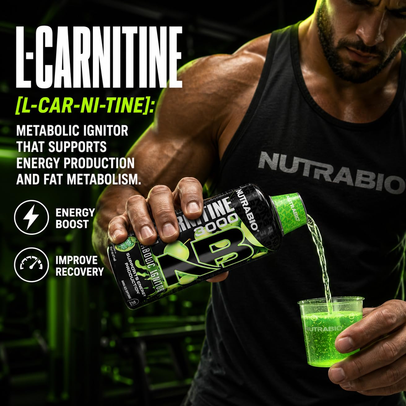 NutraBio comparación de tamaño 30 ml para dosificación práctica