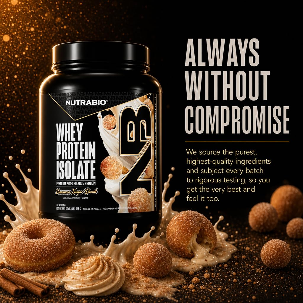 NutraBio comparación de tamaño del scoop para medir 25 g de proteína por porción