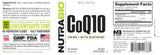 NutraBio CoQ10 detalle de la textura de la cápsula que indica calidad