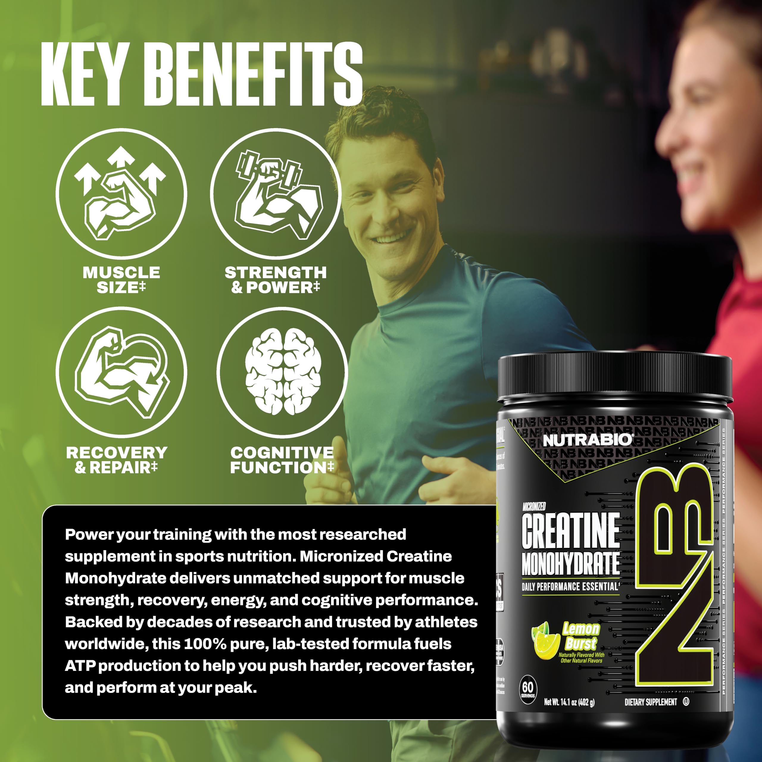 NutraBio batido Lemon Burst preparado, sabor agradable y fácil de beber