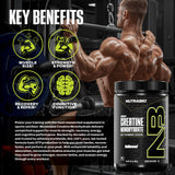 comparación de tamaño de NutraBio creatina 300 g para almacenamiento práctico