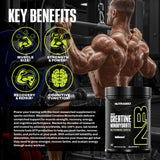 NutraBio bote junto a pesa para ver escala y cantidad del producto
