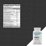 NutraBio etiqueta con ingredientes y patentes para confianza